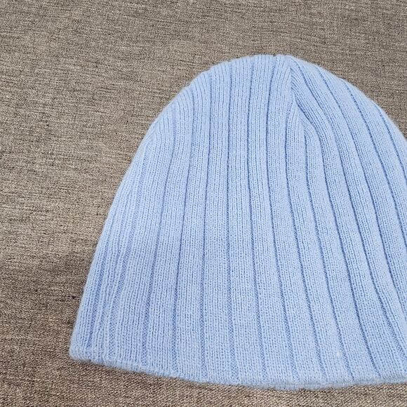 Jim Benton Happy Bunny Beanie Blue Knit “You're Just a Sissy” Acrylic Hat - Picture 7 of 11